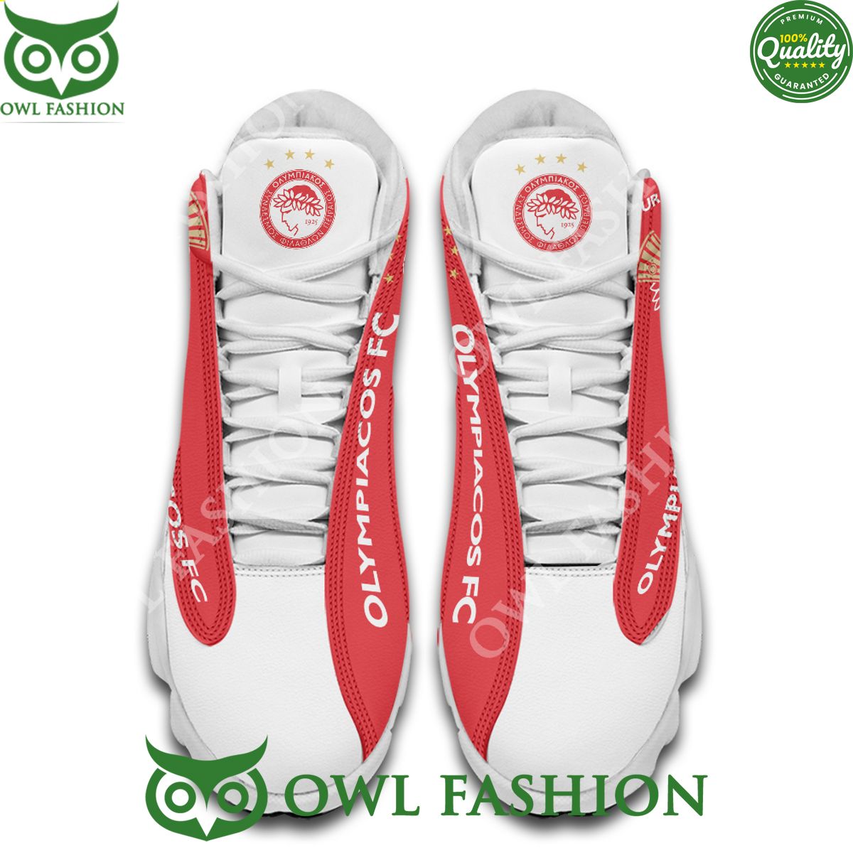 Ideafootwear Olympiacos F.C. AJ13 Sneakers Shoes For Men And Women 2