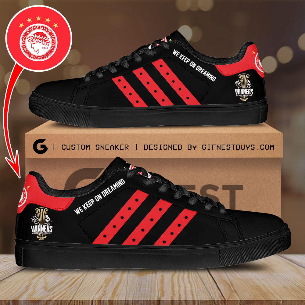 Ideafootwear Olympiakos FC Skate Stan Shoes Sneakes For Men And Women 2