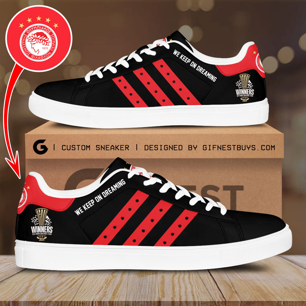 Ideafootwear Olympiakos FC Skate Stan Shoes Sneakes For Men And Women 2
