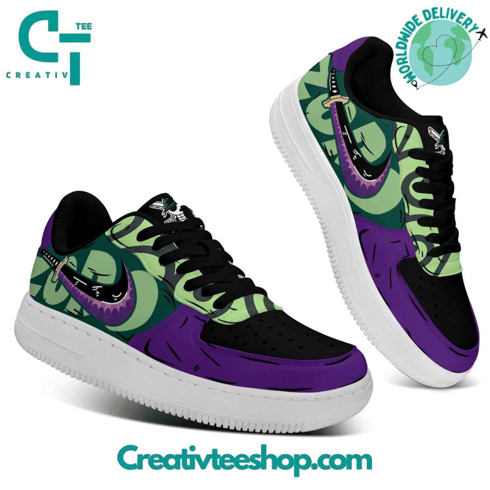 Ideafootwear One Piece Zoro  Air Low-Top Sneakers Shoes For Men And Women 1