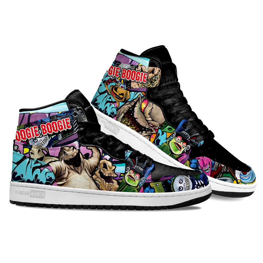 Ideafootwear Oogie Boogie AJ1 High Sneakers Shoes For Men And Women 1