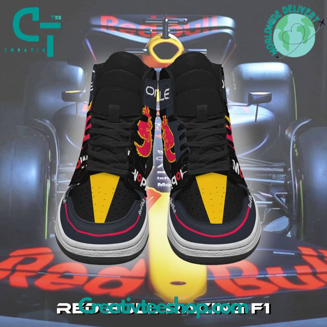 Ideafootwear Oracle Red Bull  AJ1 High Sneakers Shoes For Men And Women 1