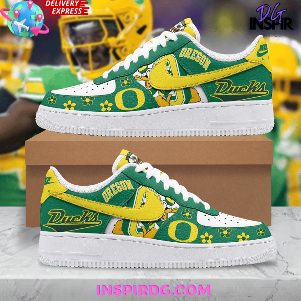 Ideafootwear Oregon Ducks Air Low-Top Sneakers Shoes For Men And Women 16