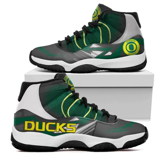 Ideafootwear Oregon Ducks AJ13 Sneakers Shoes For Men And Women 4