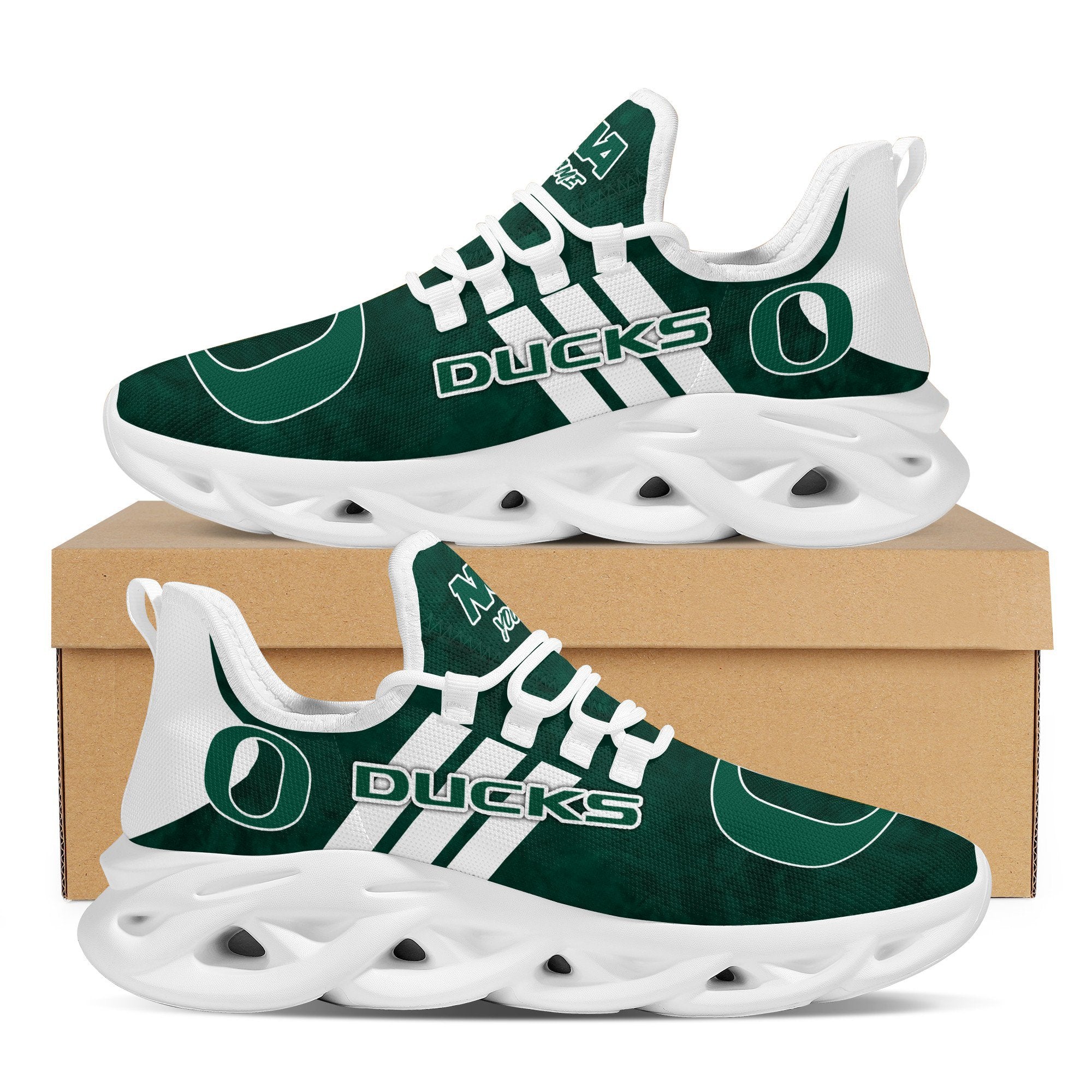 Ideafootwear Oregon Ducks Max Soul Shoes Sneakers For Men And Women 5