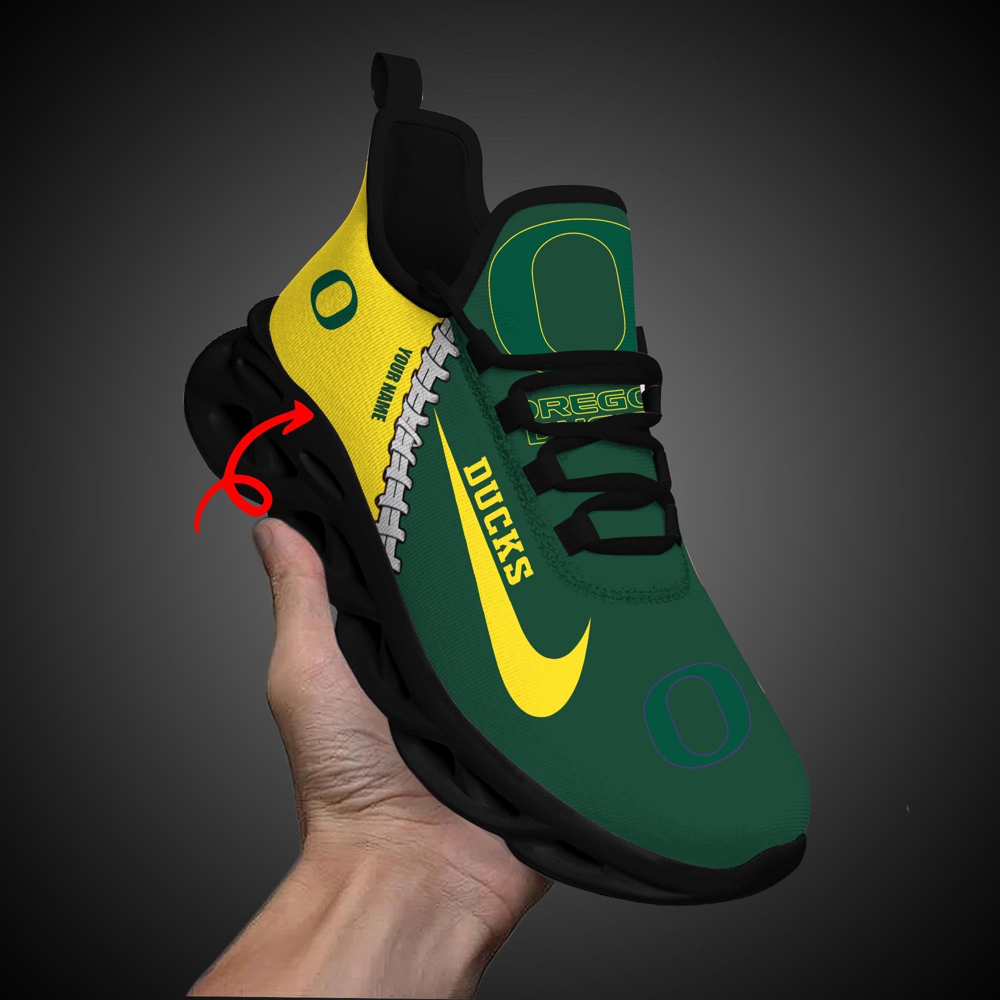 Ideafootwear Oregon Ducks Max Soul Shoes Sneakers For Men And Women 2