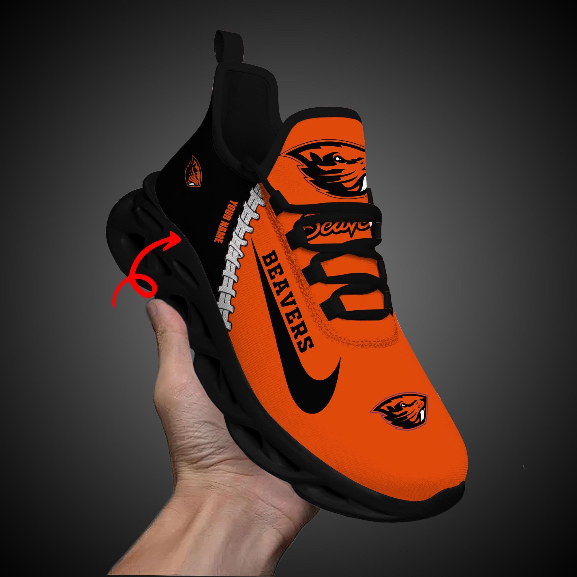 Ideafootwear Oregon State Beavers Max Soul Shoes Sneakers For Men And Women 1