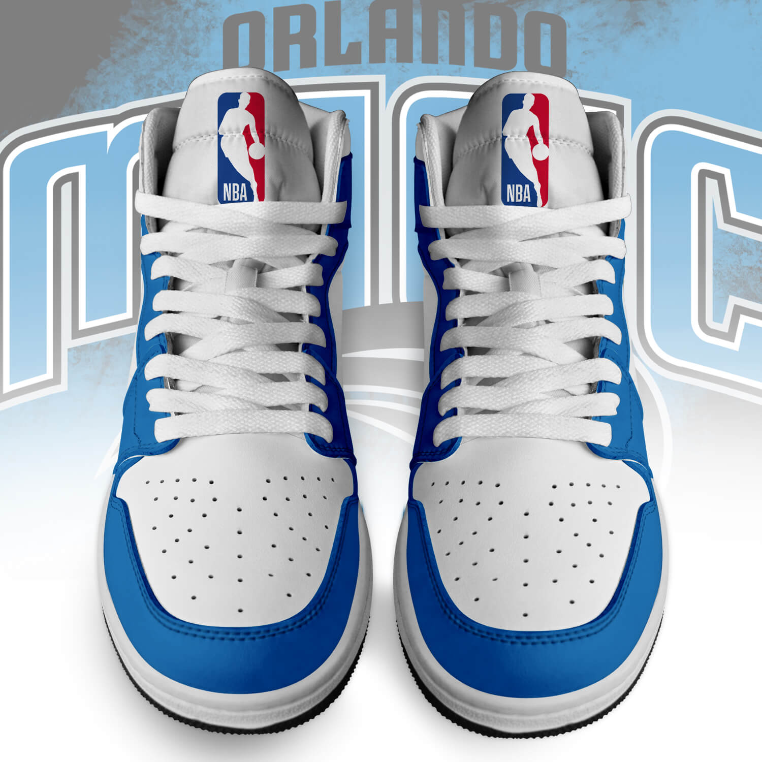Ideafootwear Orlando Magic AJ1 High Sneakers Shoes For Men And Women 1