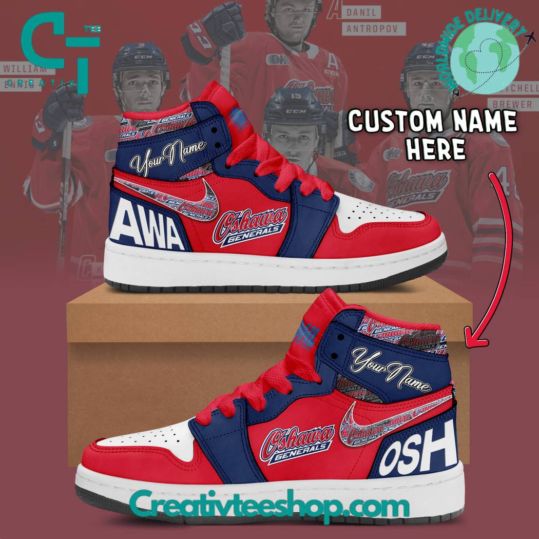 Ideafootwear Oshawa Generals AJ1 High Sneakers Shoes For Men And Women 1