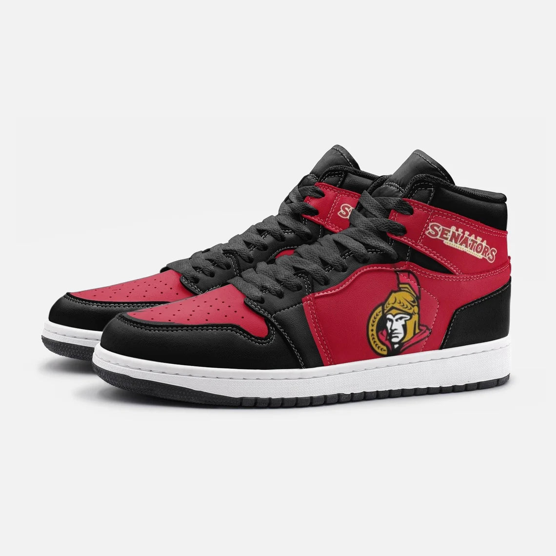 Ideafootwear Ottawa Senators AJ1 High Sneakers Shoes For Men And Women 5