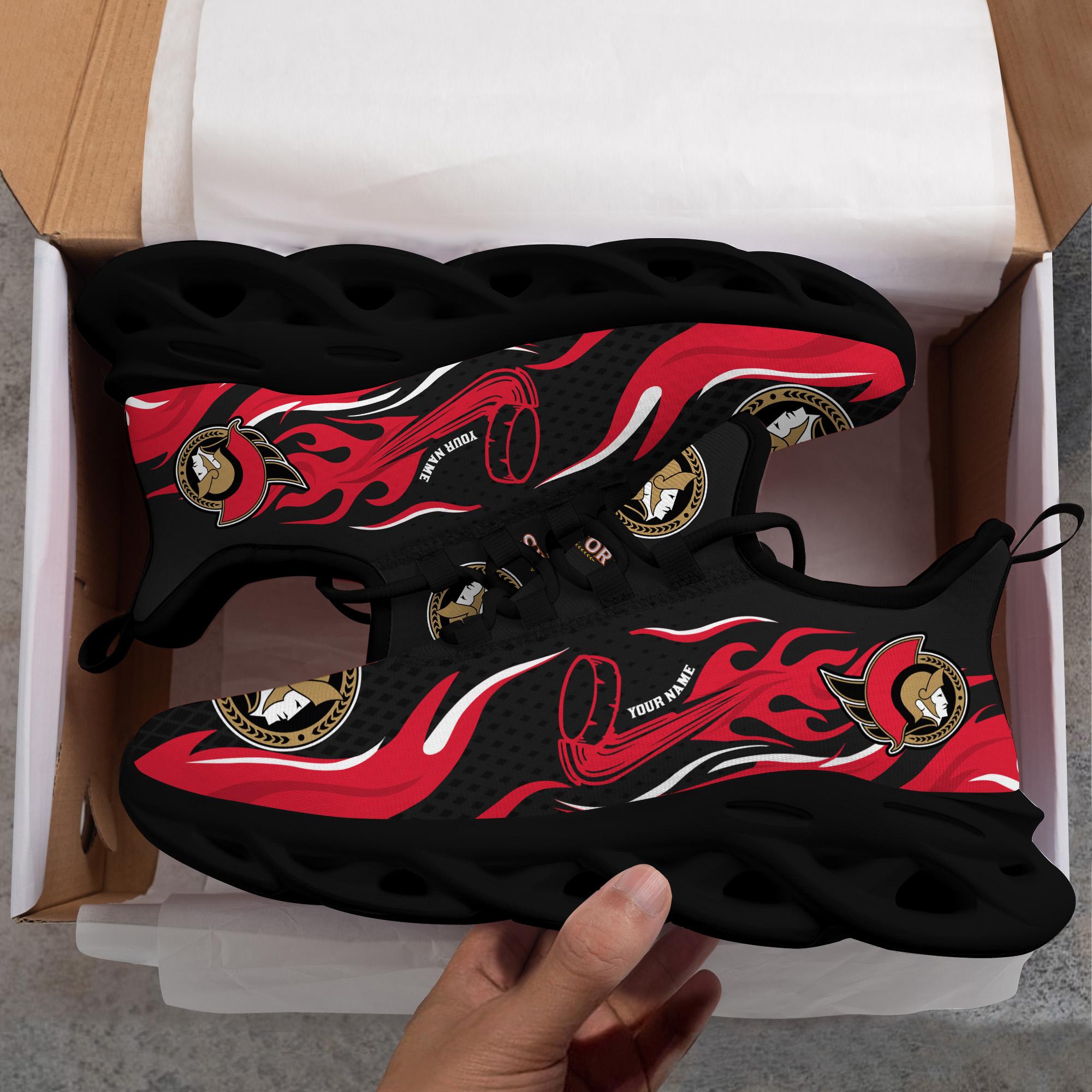 Ideafootwear Ottawa Senators Max Soul Shoes Sneakers For Men And Women 3
