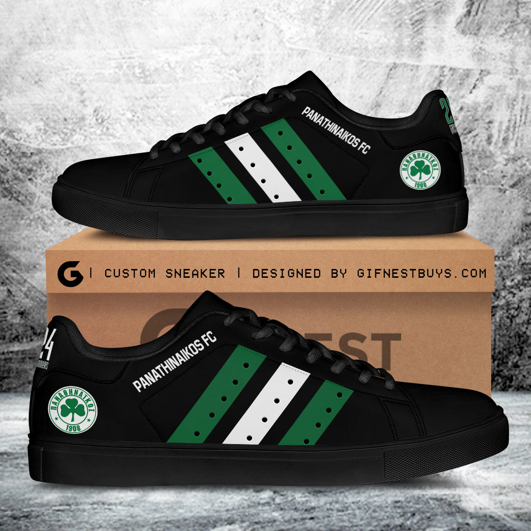 Ideafootwear Panathinaikos Skate Stan Shoes Sneakes For Men And Women 2
