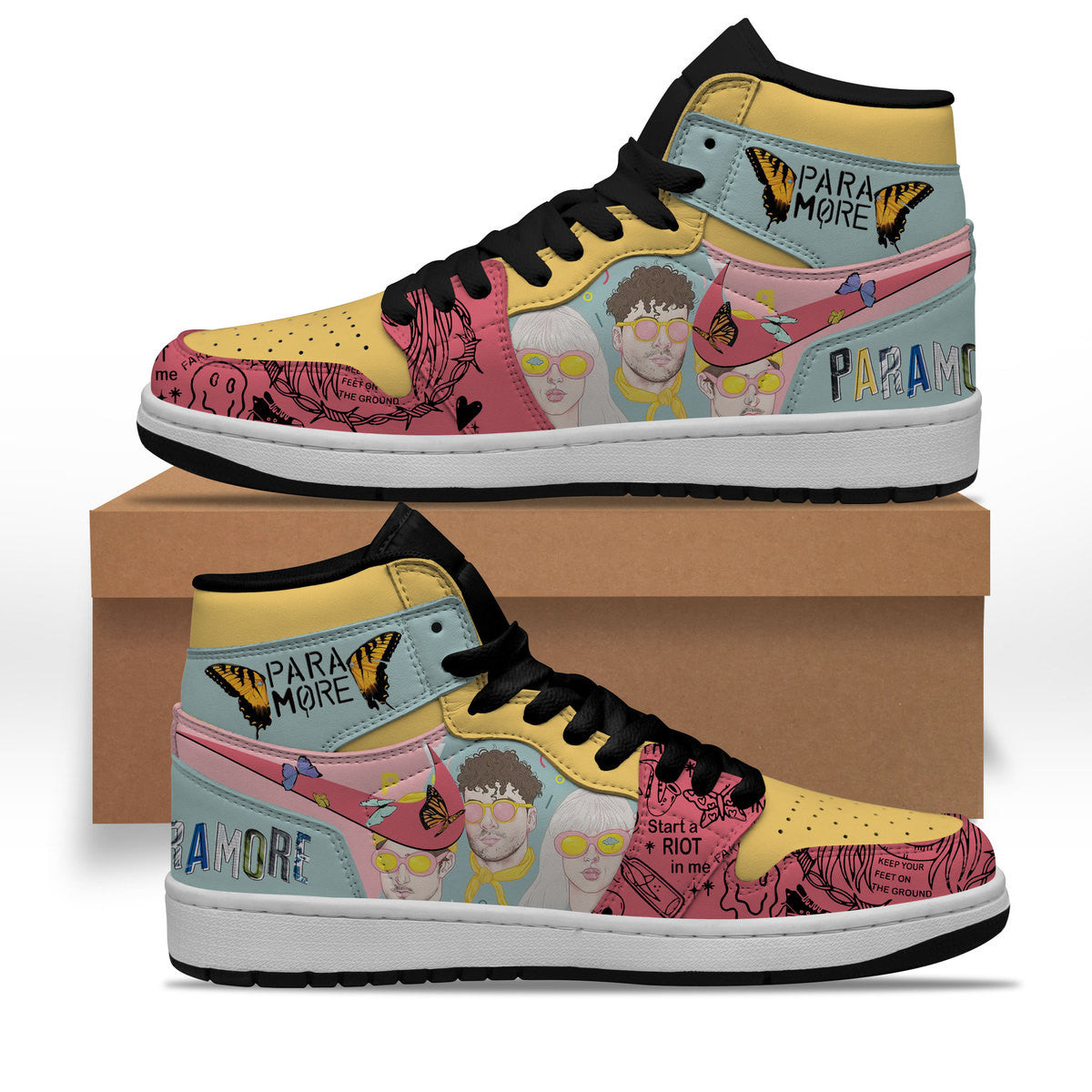 Ideafootwear Paramore AJ1 High Sneakers Shoes For Men And Women 1