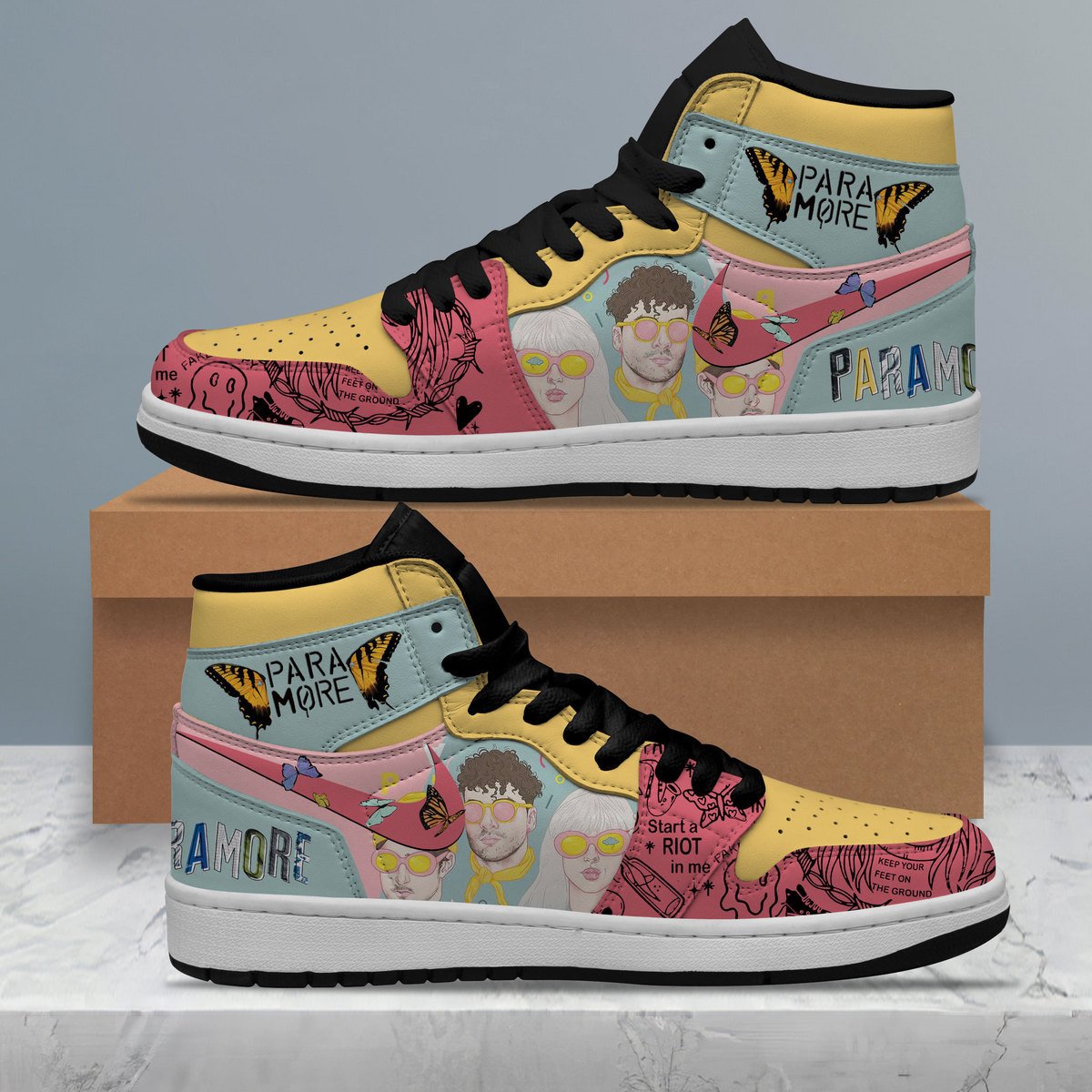 Ideafootwear Paramore AJ1 High Sneakers Shoes For Men And Women 1