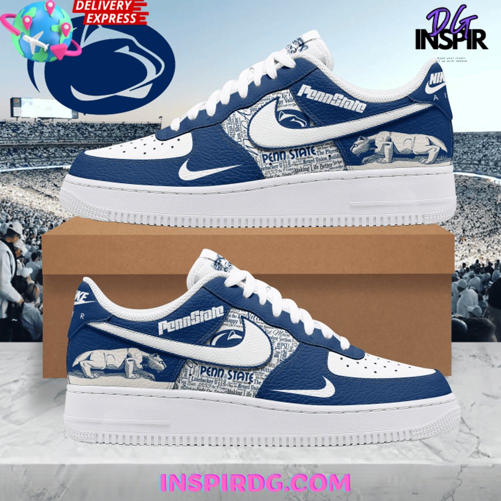 Ideafootwear Penn State Nittany Lions Air Low-Top Sneakers Shoes For Men And Women 2