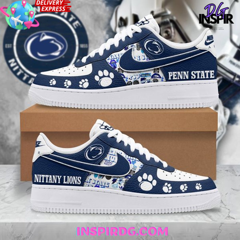 Ideafootwear Penn State Nittany Lions Air Low-Top Sneakers Shoes For Men And Women 3