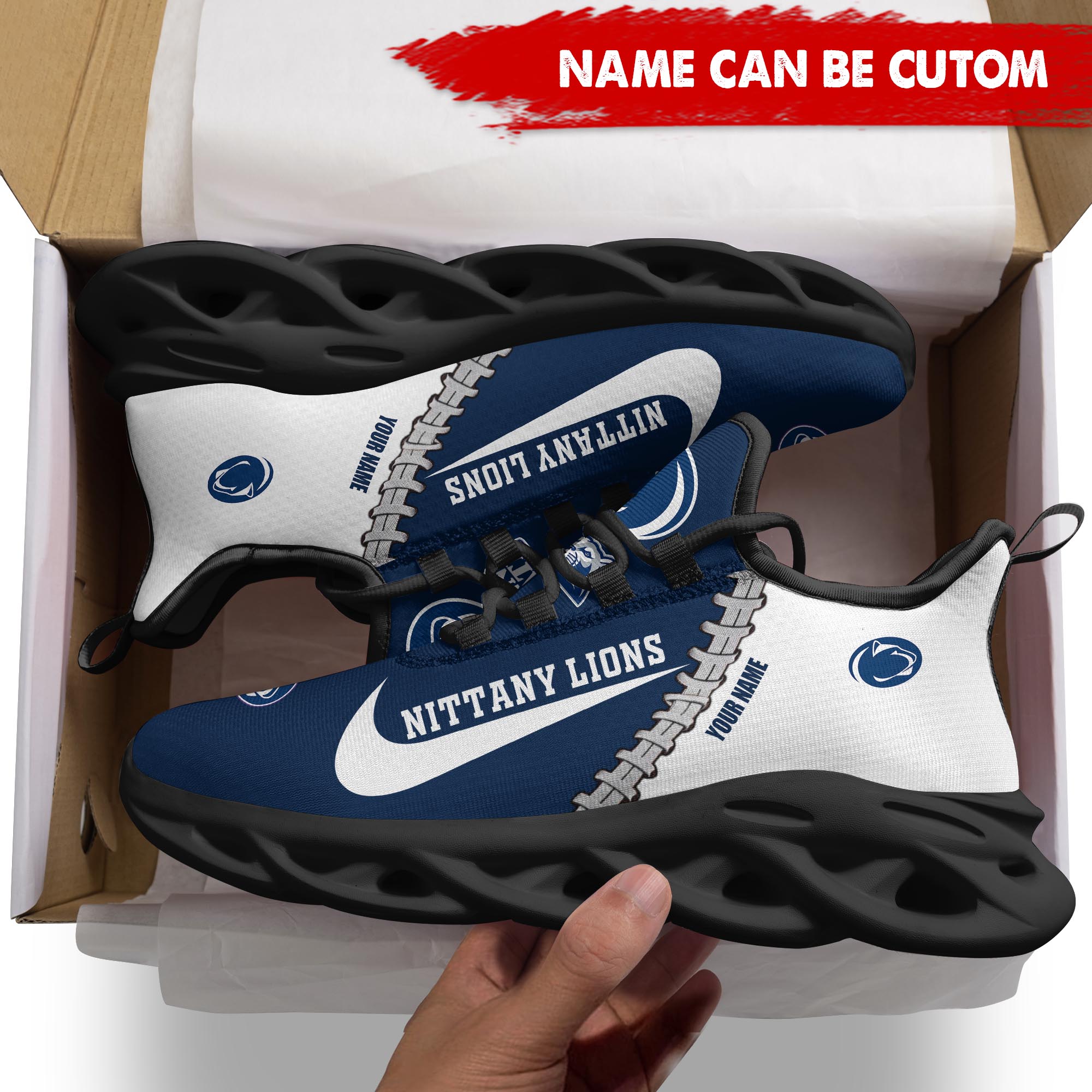 Ideafootwear Penn State Nittany Lions Max Soul Shoes Sneakers For Men And Women 2
