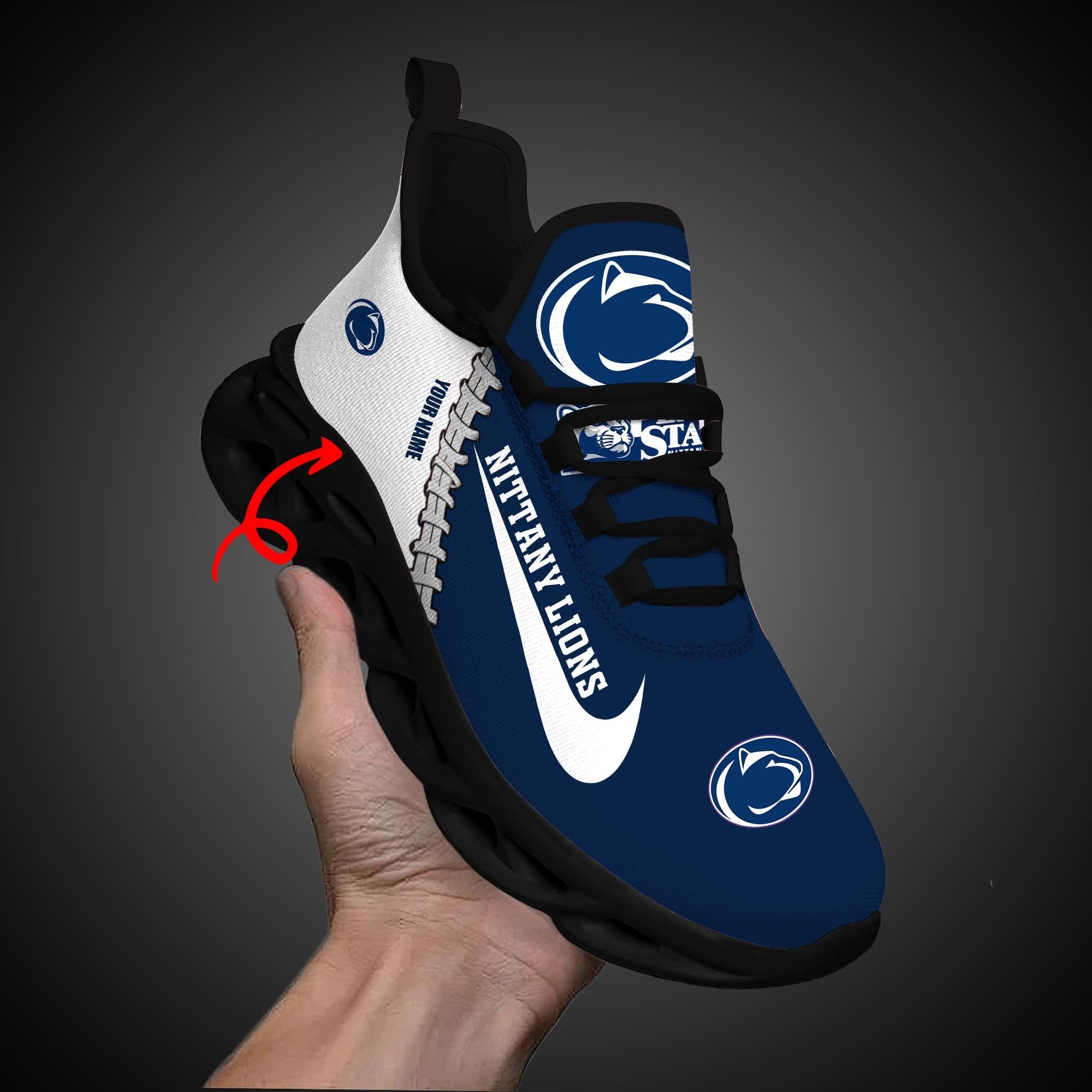 Ideafootwear Penn State Nittany Lions Max Soul Shoes Sneakers For Men And Women 2