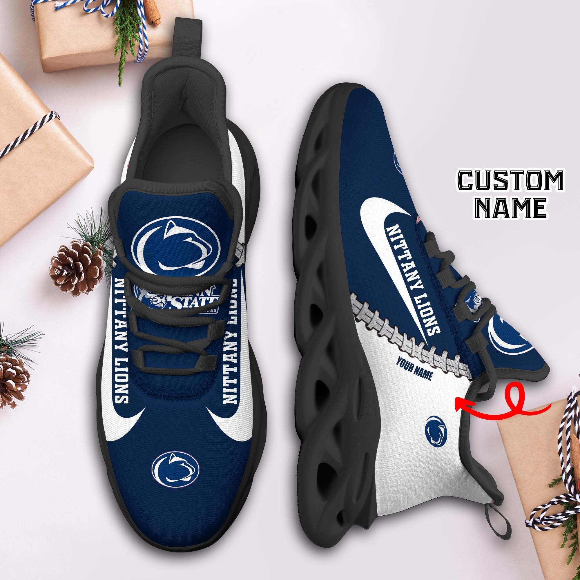 Ideafootwear Penn State Nittany Lions Max Soul Shoes Sneakers For Men And Women 2