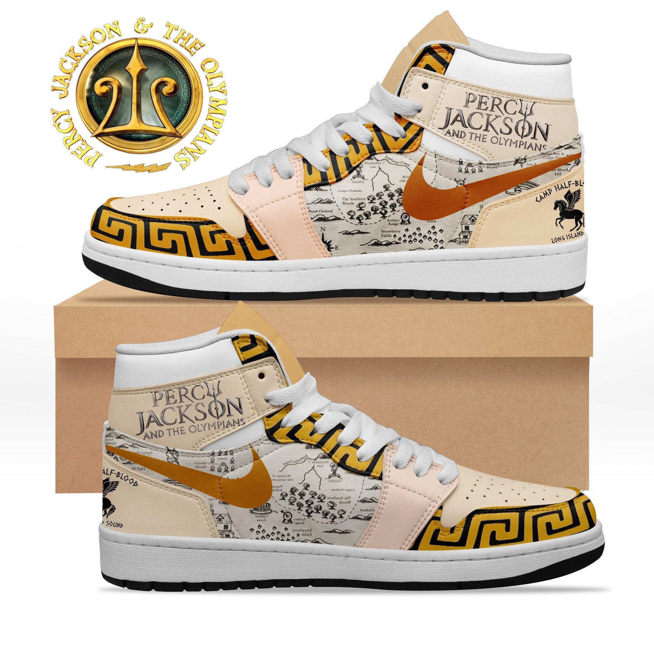 Ideafootwear Percy Jackson and the Olympians AJ1 High Sneakers Shoes For Men And Women 1