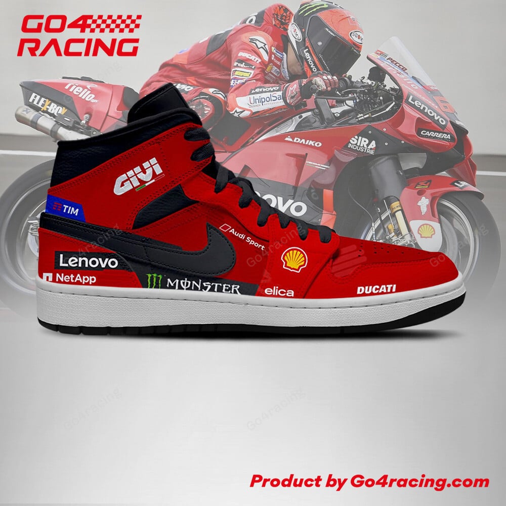 Ideafootwear Pertamina Enduro VR46 AJ1 High Sneakers Shoes For Men And Women 1
