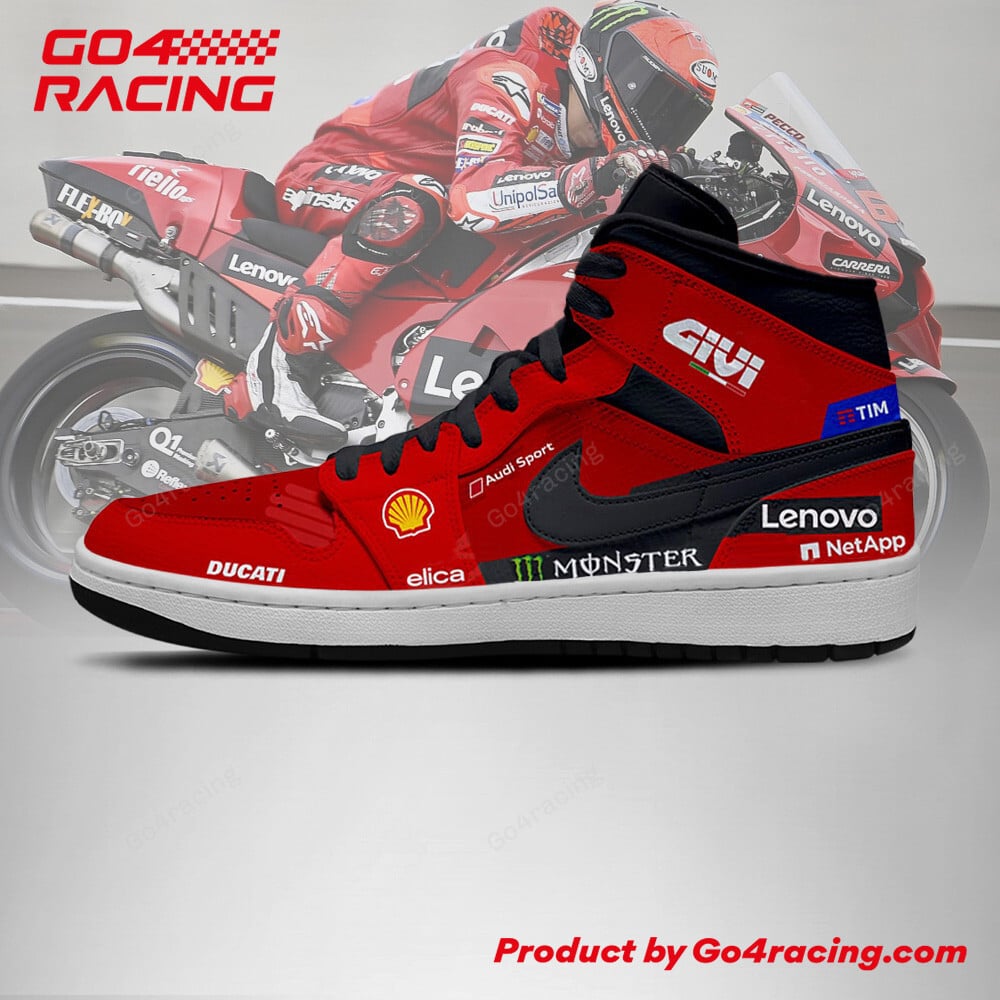 Ideafootwear Pertamina Enduro VR46 AJ1 High Sneakers Shoes For Men And Women 1