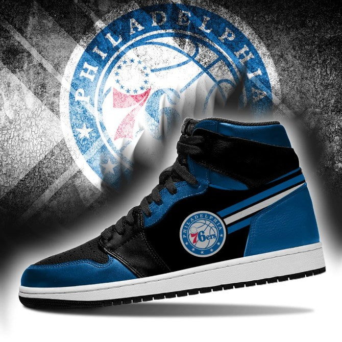 Ideafootwear Philadelphia 76ers NBA AJ1 High Sneakers Shoes For Men And Women 1