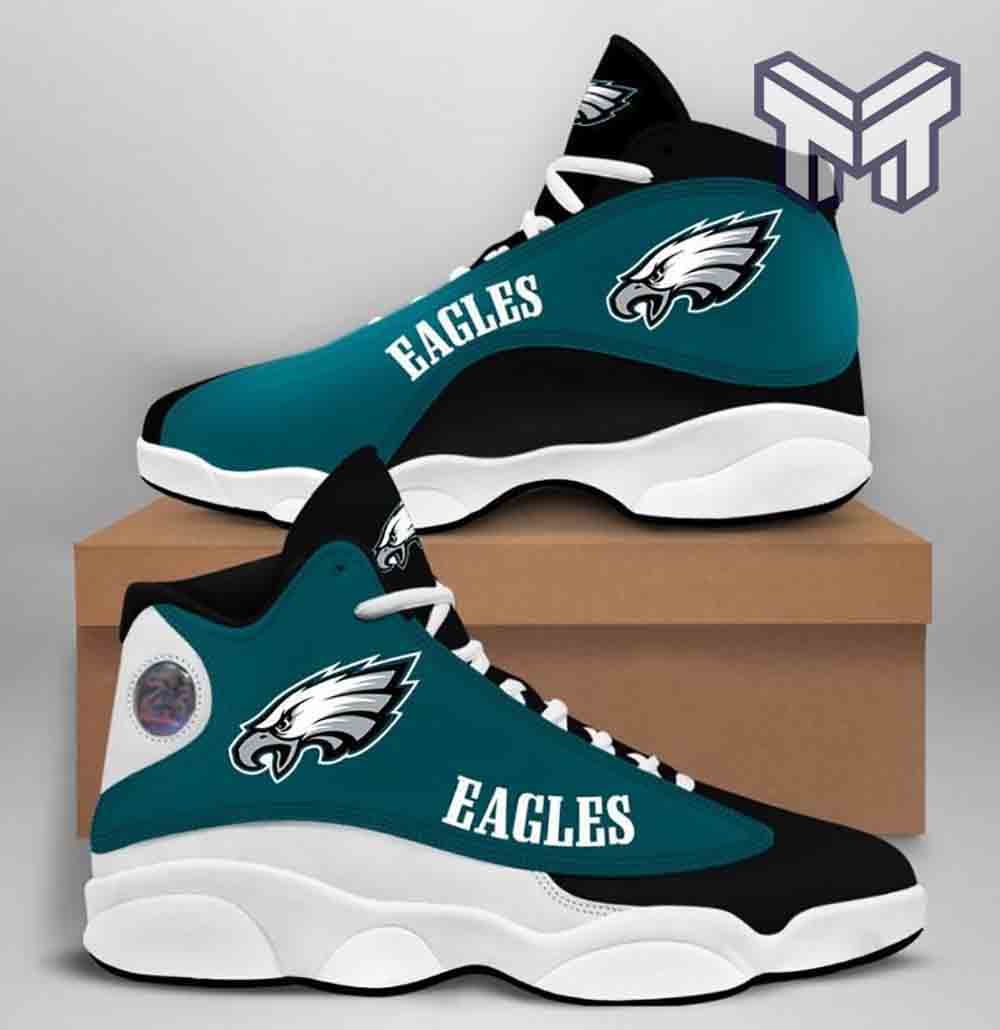 Ideafootwear Philadelphia Eagles AJ13 Sneakers Shoes For Men And Women 10