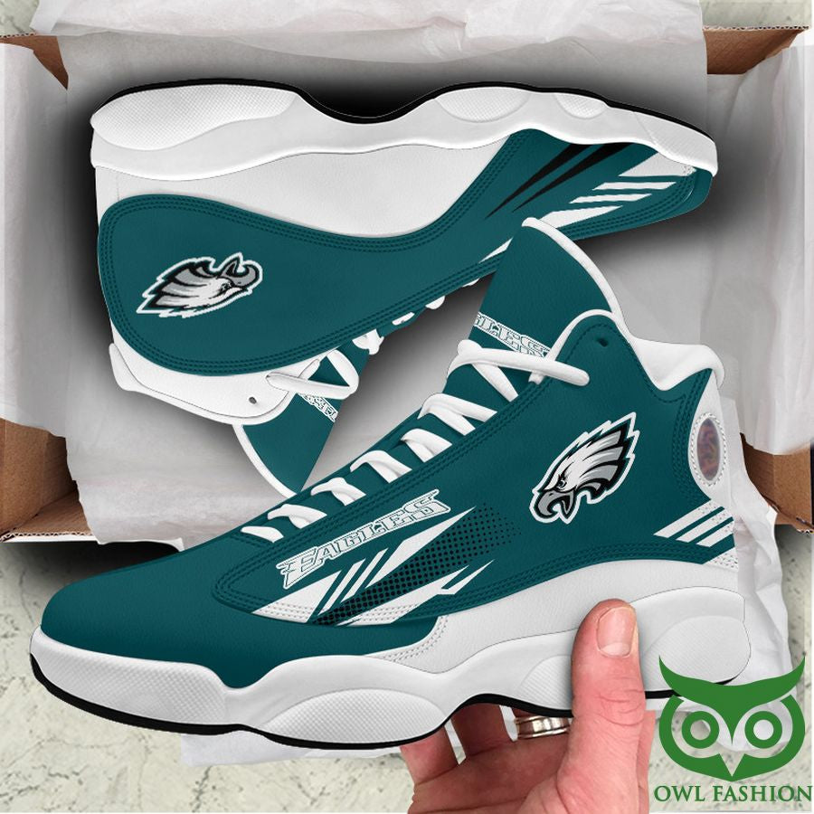 Ideafootwear Philadelphia Eagles AJ13 Sneakers Shoes For Men And Women 23