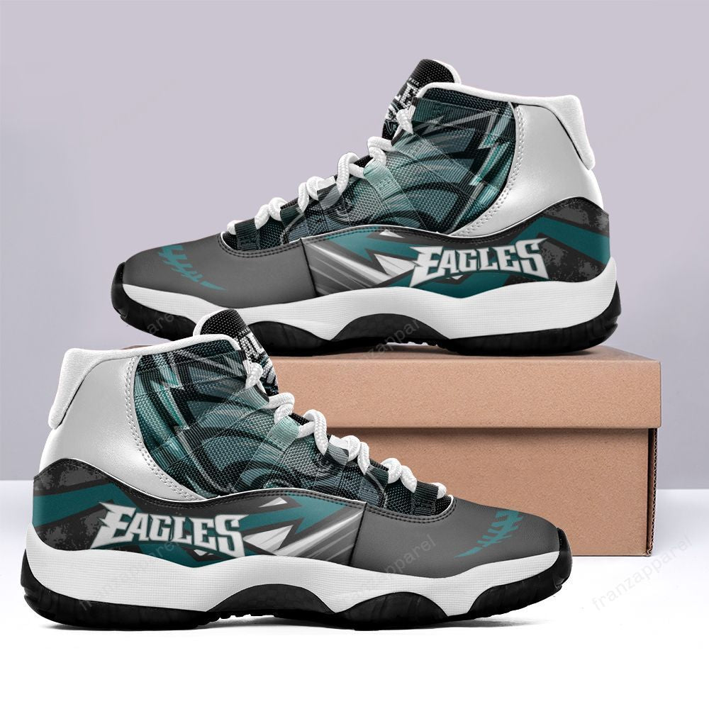 Ideafootwear Philadelphia Eagles AJ13 Sneakers Shoes For Men And Women 11