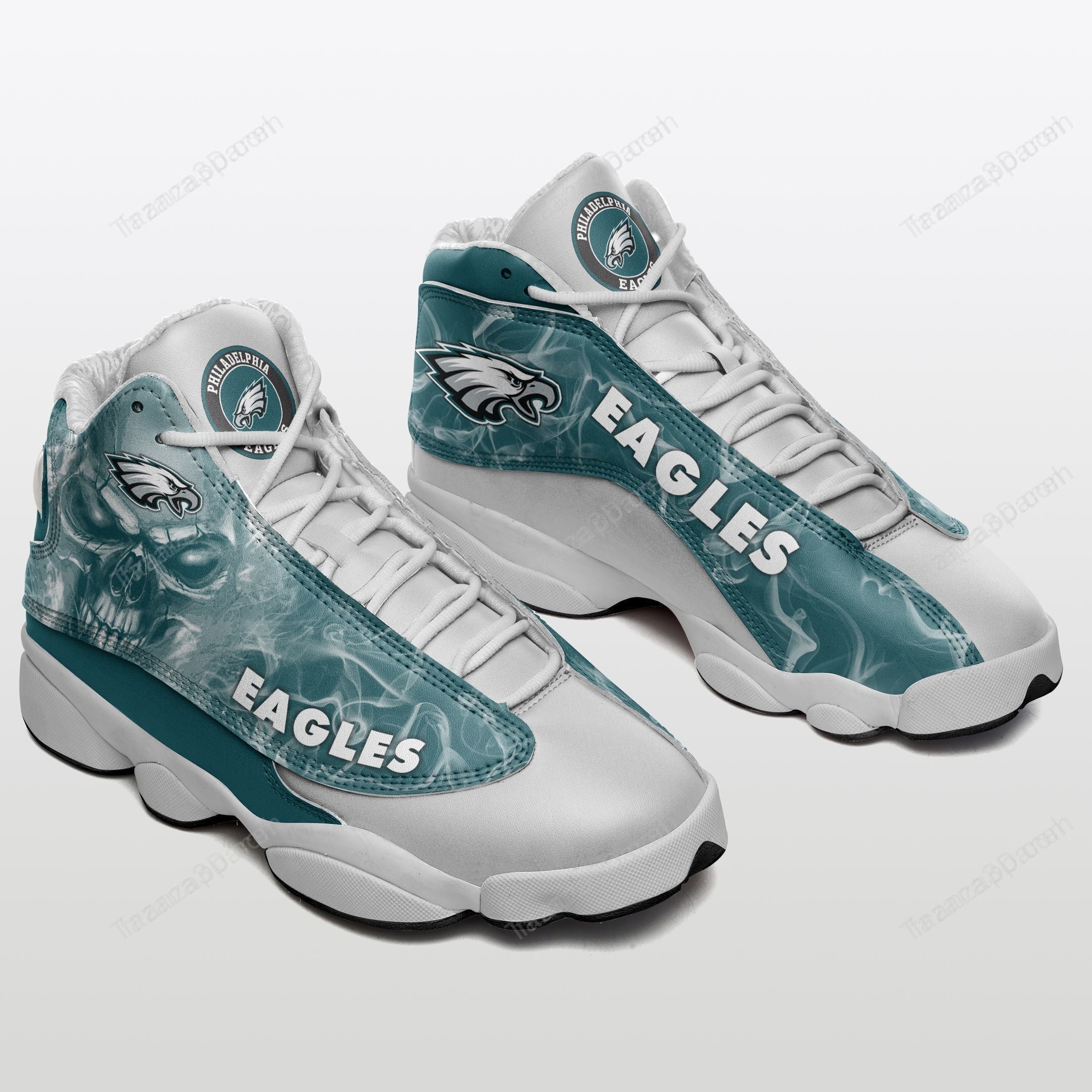 Ideafootwear Philadelphia Eagles AJ13 Sneakers Shoes For Men And Women 19