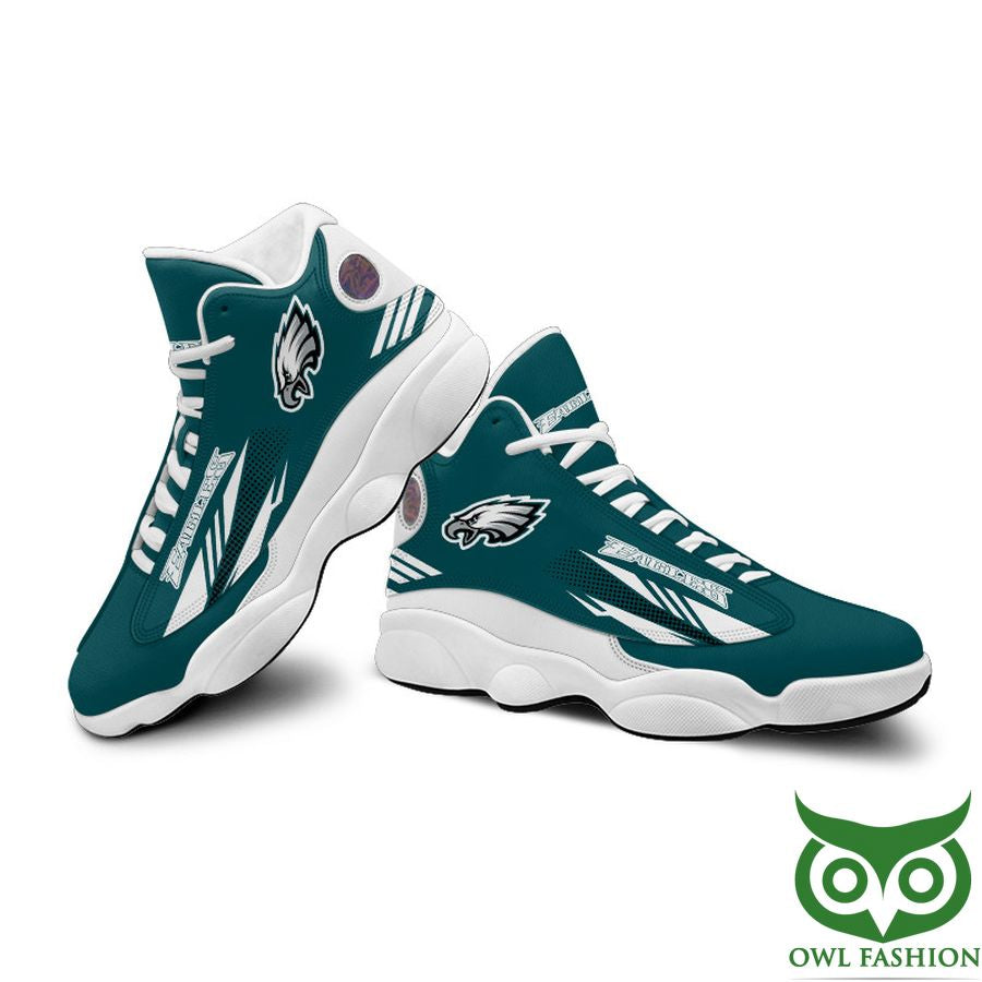 Ideafootwear Philadelphia Eagles AJ13 Sneakers Shoes For Men And Women 23