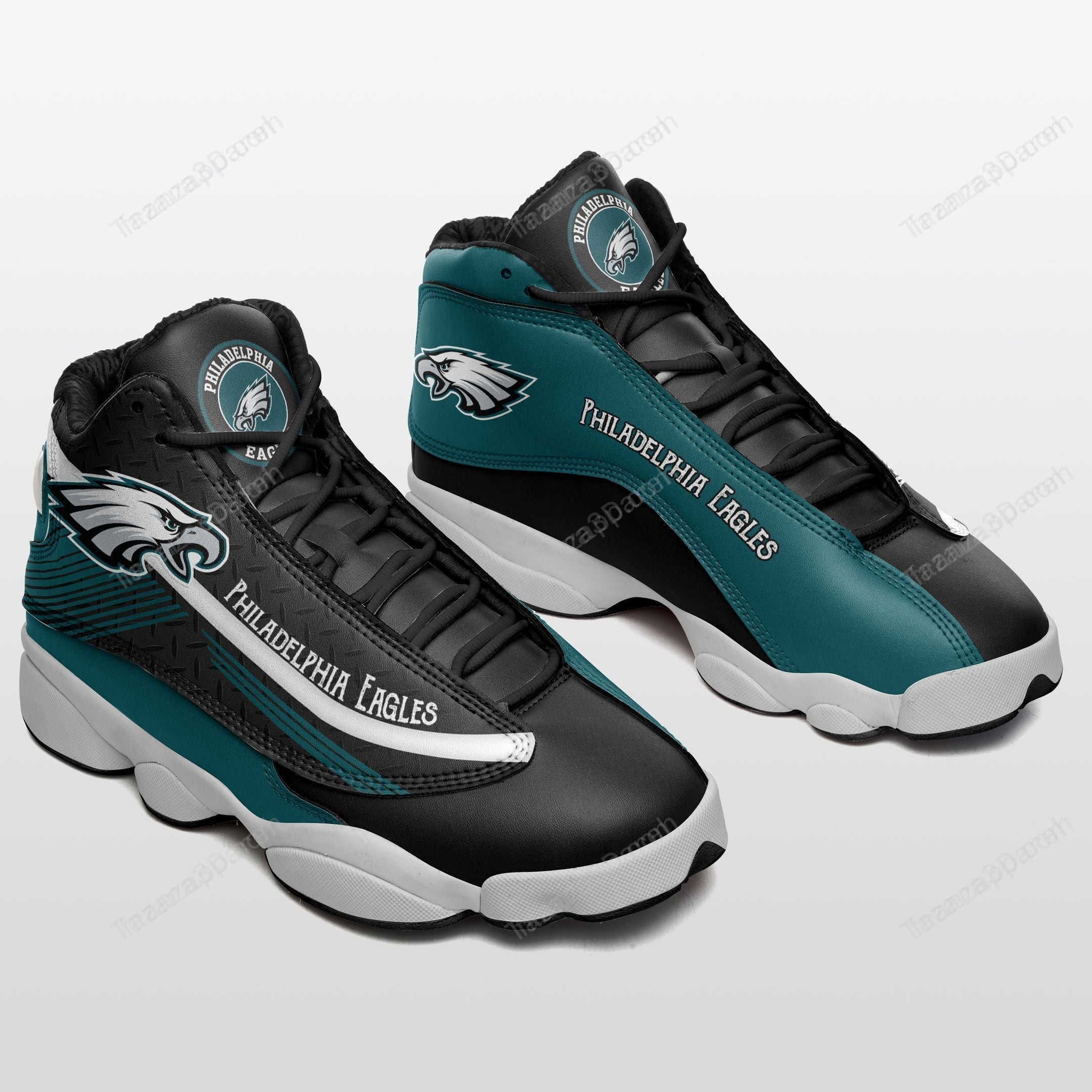 Ideafootwear Philadelphia Eagles AJ13 Sneakers Shoes For Men And Women 13