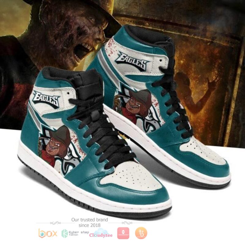 Ideafootwear Philadelphia Eagles NFL AJ1 High Sneakers Shoes For Men And Women 18