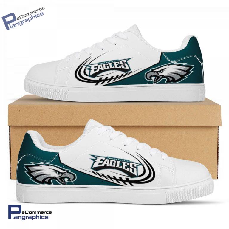 Ideafootwear Philadelphia Eagles Skate Stan Shoes Sneakes For Men And Women 5