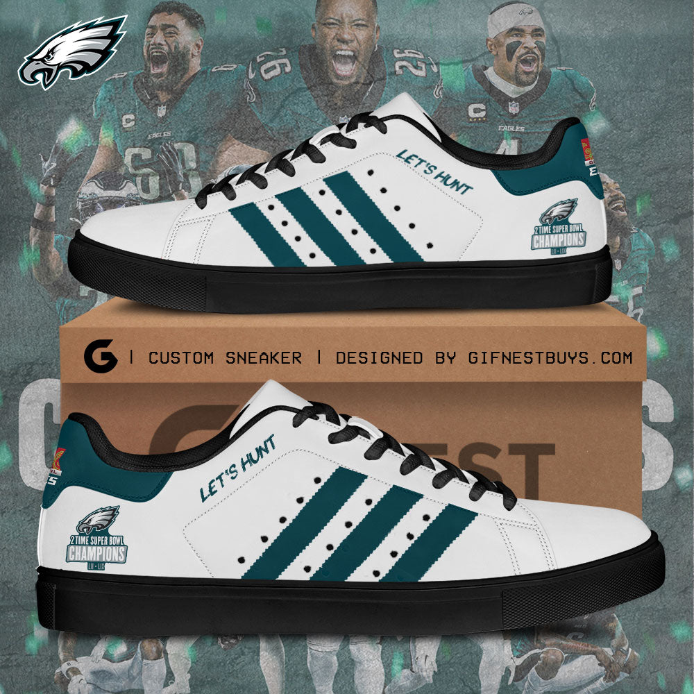 Ideafootwear Philadelphia Eagles Skate Stan Shoes Sneakes For Men And Women 2