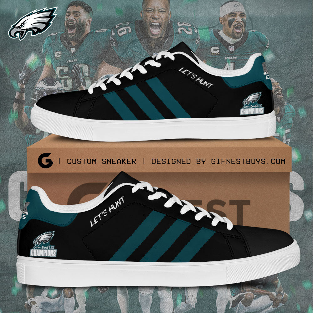 Ideafootwear Philadelphia Eagles Skate Stan Shoes Sneakes For Men And Women 3