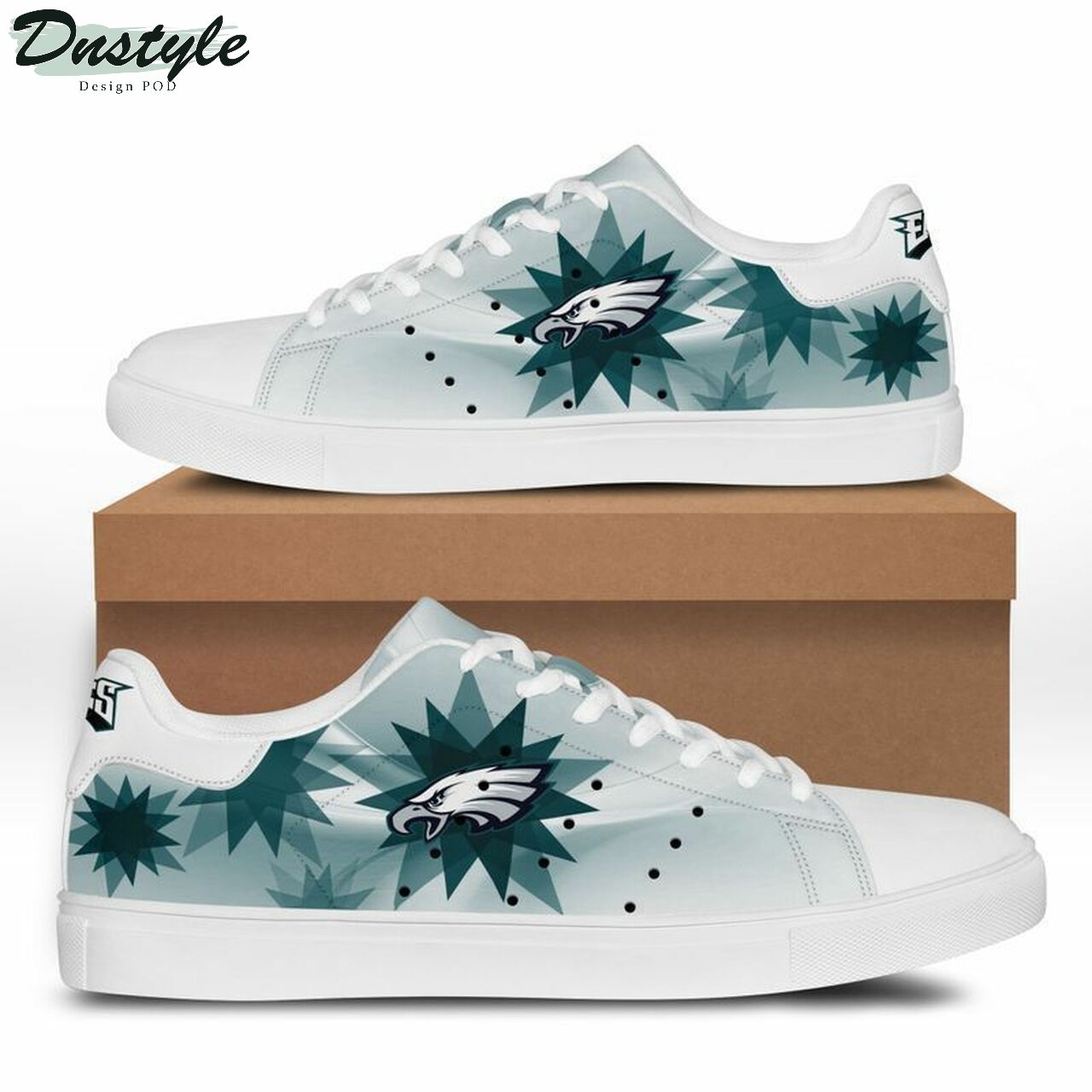 Ideafootwear Philadelphia Eagles Skate Stan Shoes Sneakes For Men And Women 6