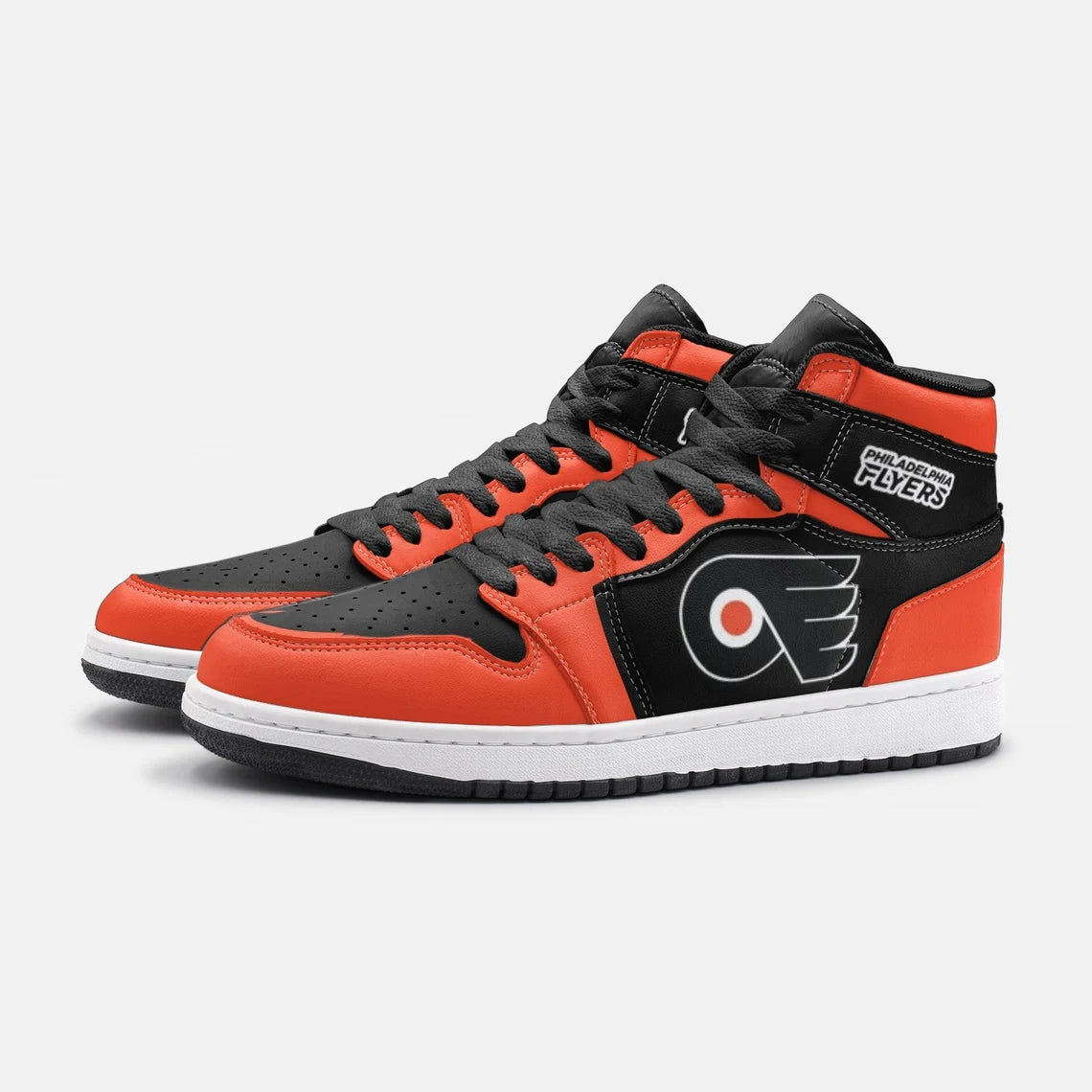 Ideafootwear Philadelphia Flyers AJ1 High Sneakers Shoes For Men And Women 6
