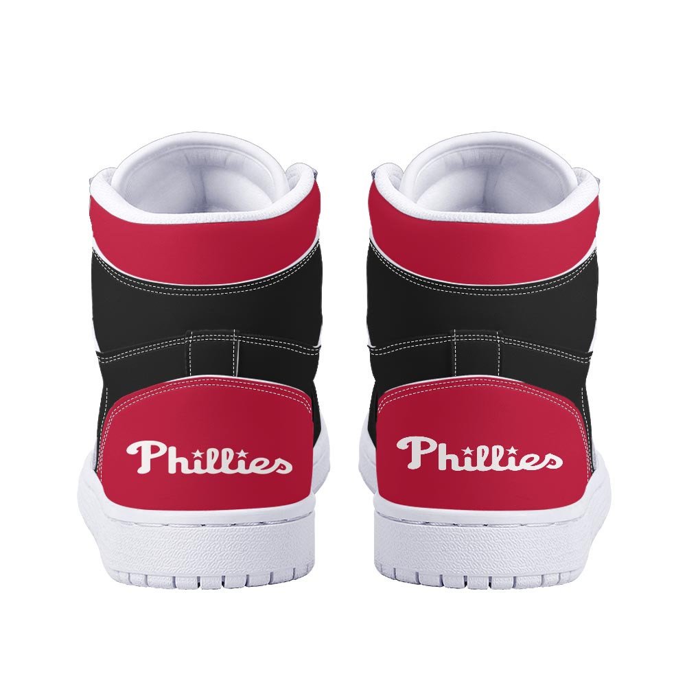 Ideafootwear Philadelphia Phillies AJ1 High Sneakers Shoes For Men And Women 6