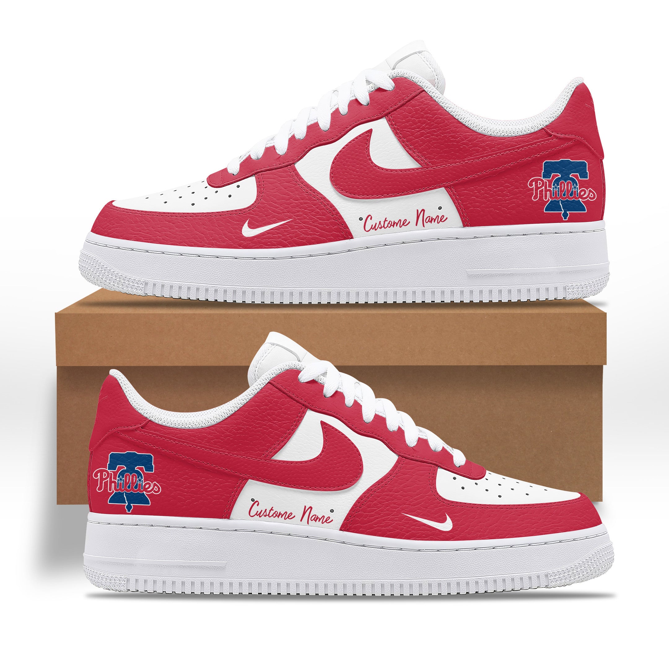 Ideafootwear Philadelphia Phillies AJ1 High Sneakers Shoes For Men And Women 18