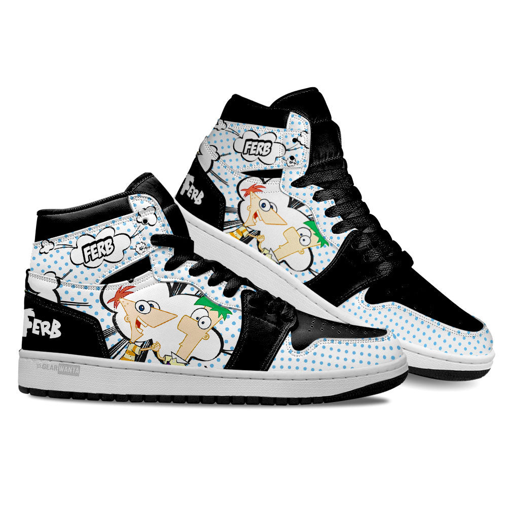 Ideafootwear Phineas Flynn AJ1 High Sneakers Shoes For Men And Women 1