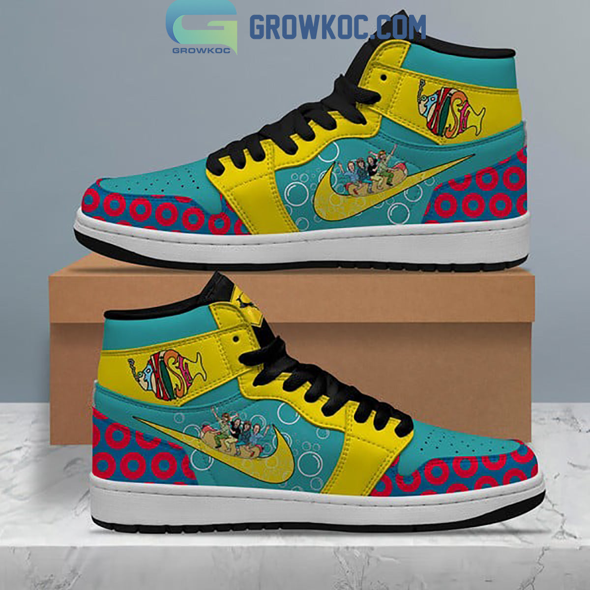 Ideafootwear Phish AJ1 High Sneakers Shoes For Men And Women 1