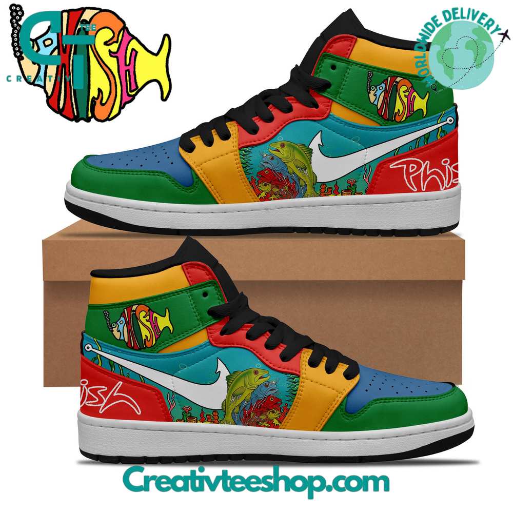 Ideafootwear Phish AJ1 High Sneakers Shoes For Men And Women 2