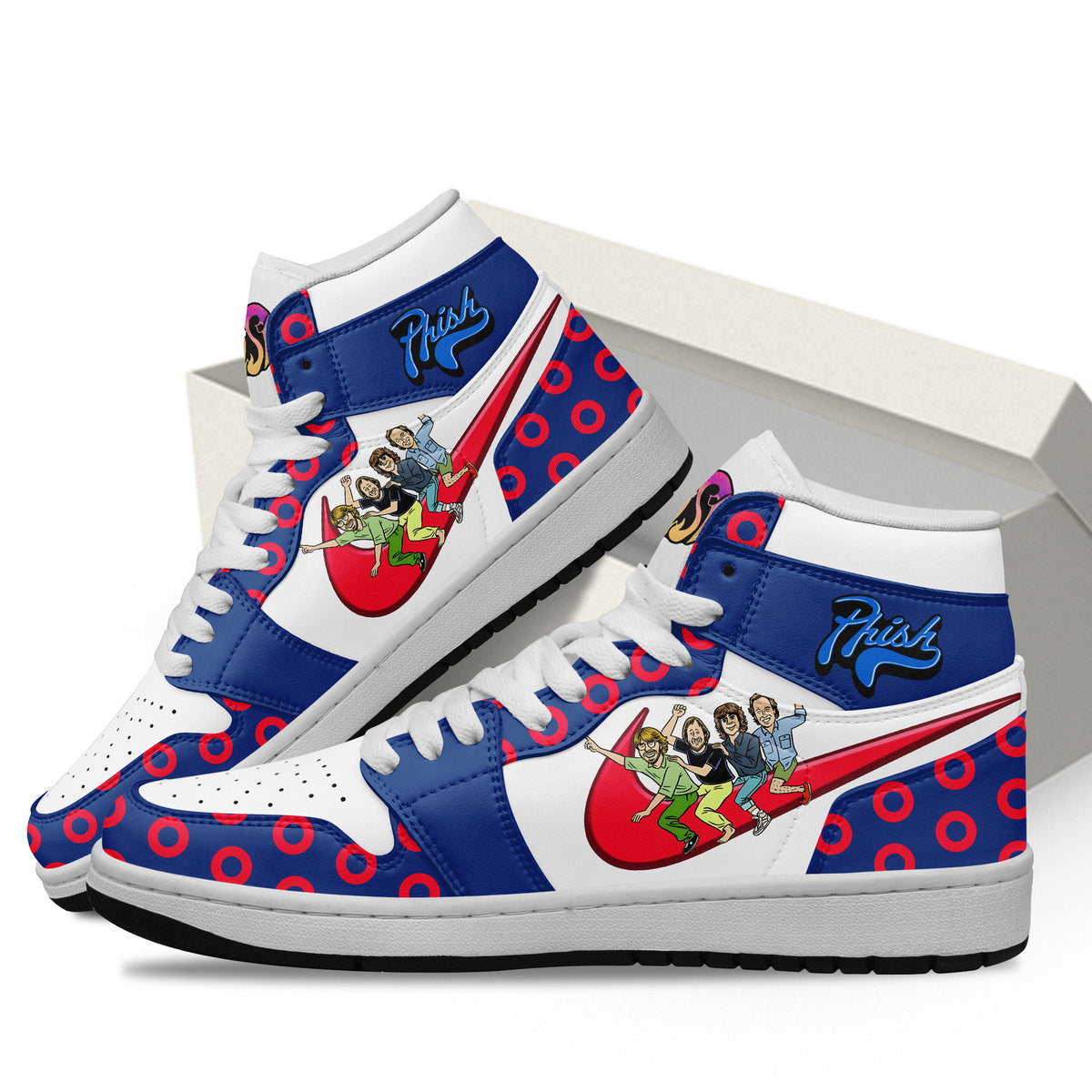 Ideafootwear Phish AJ1 High Sneakers Shoes For Men And Women 6