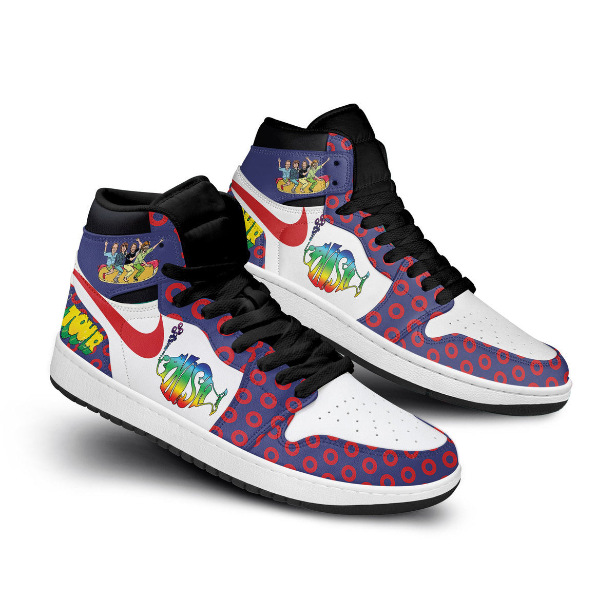 Ideafootwear Phish AJ1 High Sneakers Shoes For Men And Women 7