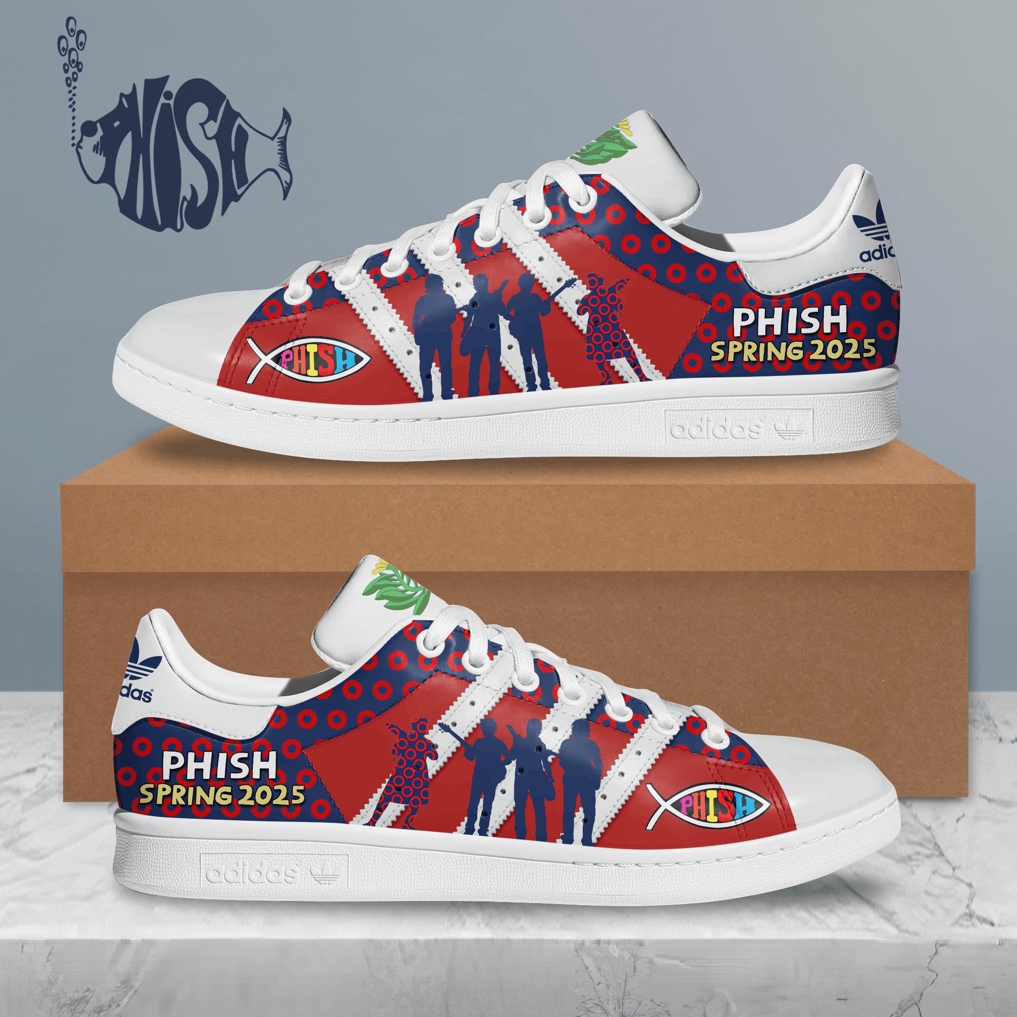 Ideafootwear Phish Skate Stan Shoes Sneakes For Men And Women 1