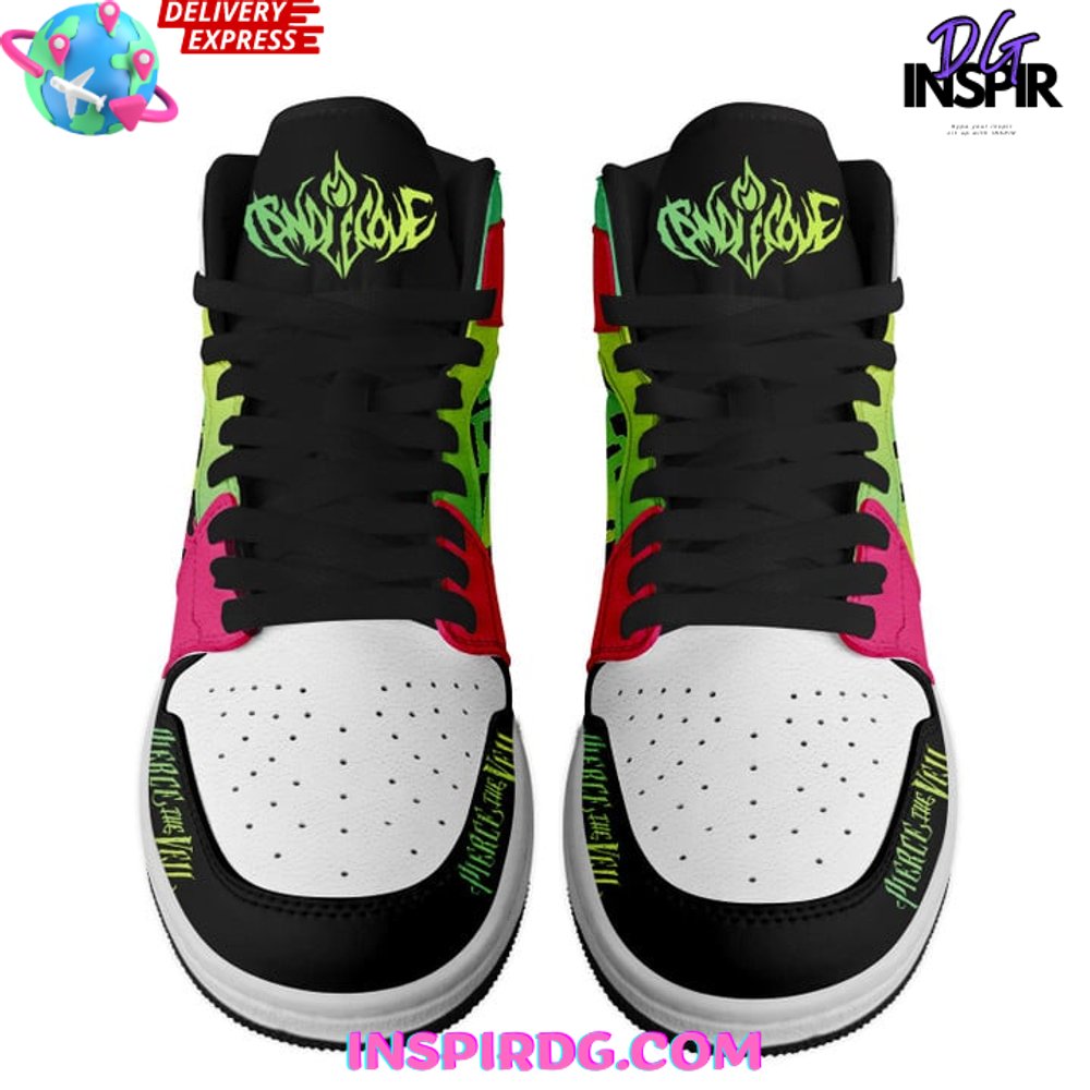 Ideafootwear Pierce The Veil AJ1 High Sneakers Shoes For Men And Women 2
