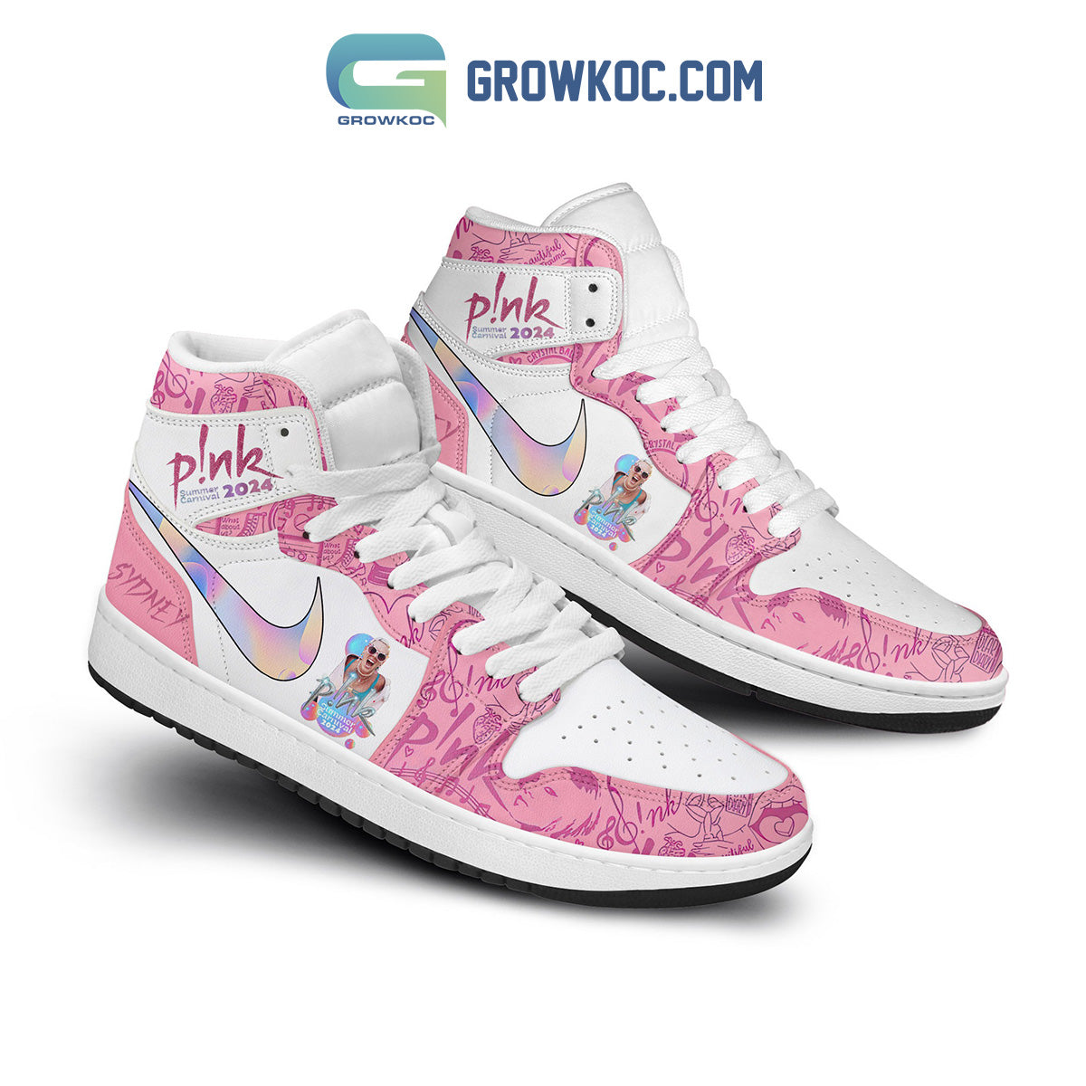 Ideafootwear Pink 2024 Team Love AJ1 High Sneakers Shoes For Men And Women 1