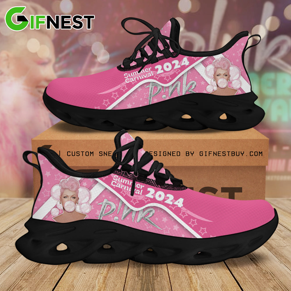 Ideafootwear Pink Max Soul Shoes Sneakers For Men And Women 2